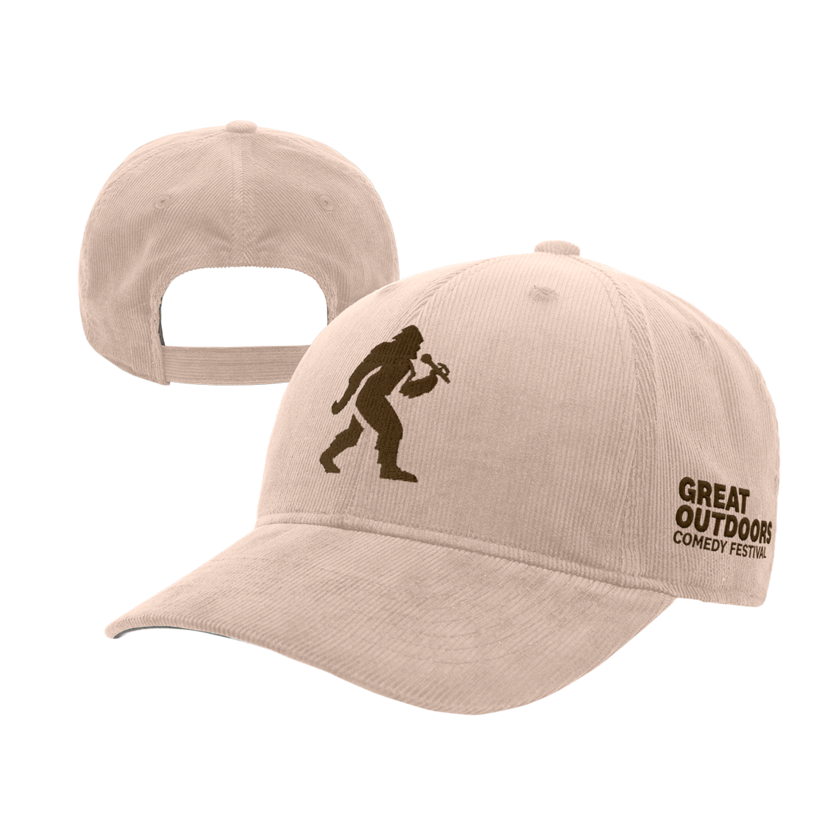 Sasquatch Cord Dad Cap - Sandstone